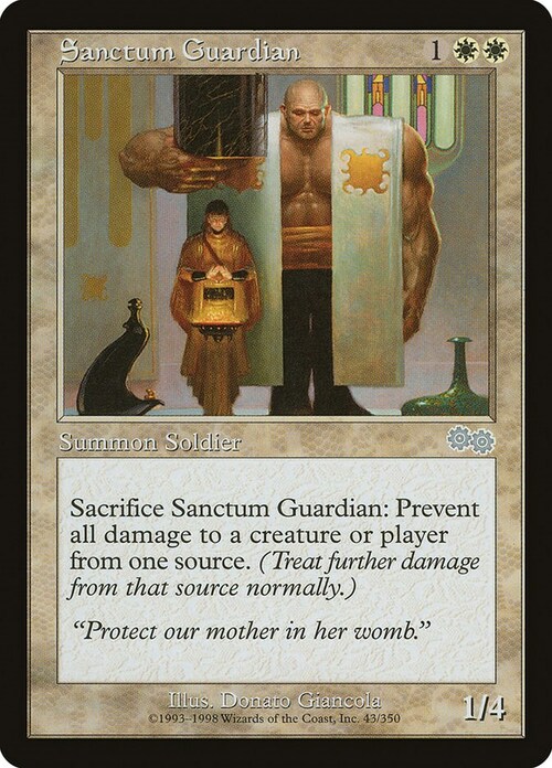 Guardiano del Santuario Card Front