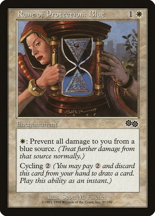 Rune of Protection: Blue Card Front
