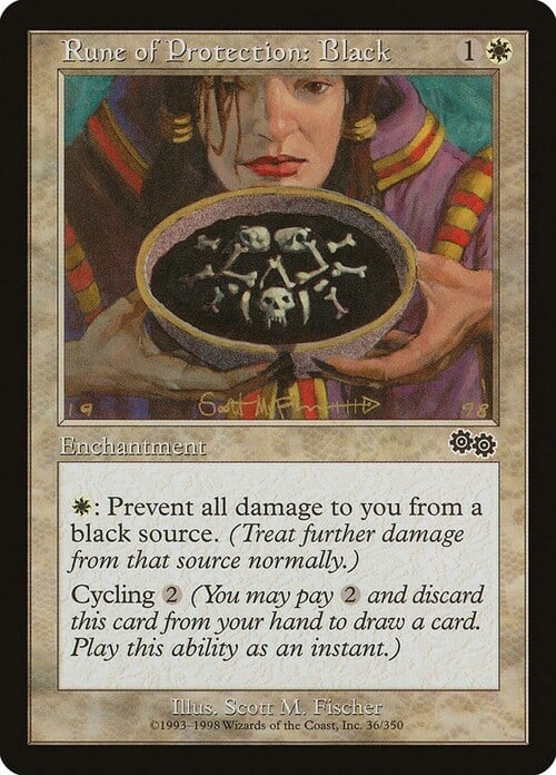 Rune of Protection: Black Card Front