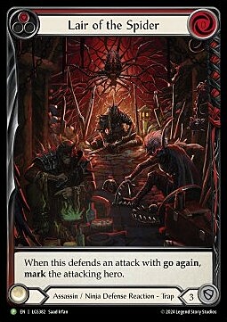 Lair of the Spider Card Front