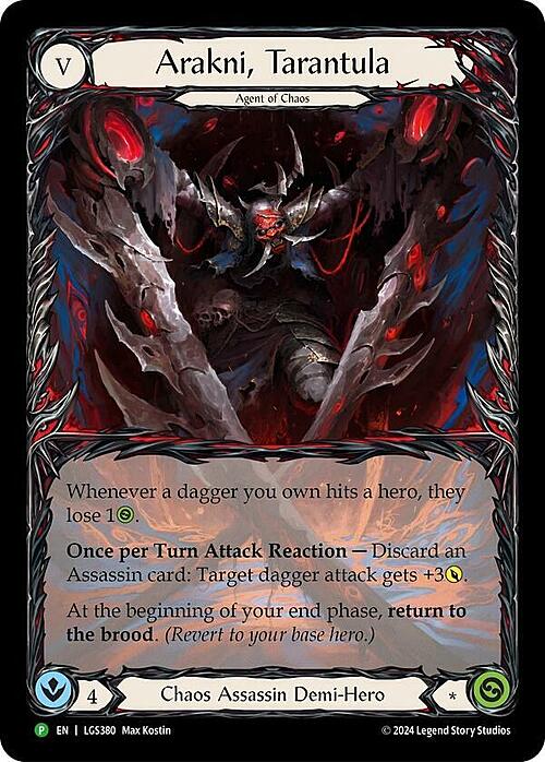 Arakni, Tarantula Card Front