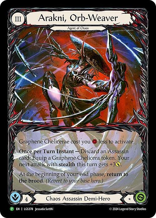 Arakni, Orb-Weaver Card Front
