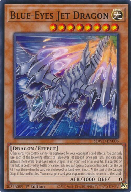 SDWD-DE006 - Drago Jet Dagli Occhi Azzurri - Common - 1a Edizione Tedesco - Structure Deck: Blue-Eyes White Destiny