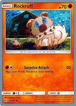 Rockruff Card Front