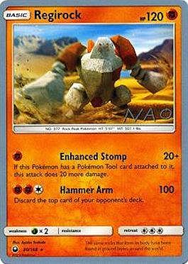 Regirock [Rock Throw | Unyielding Rock] Card Front