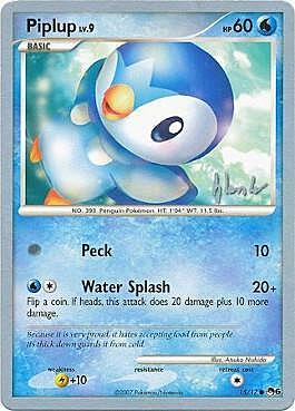 Piplup LV.9 Card Front