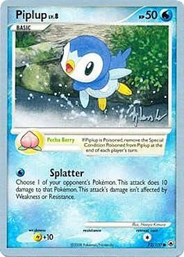 Piplup Lv.8 Card Front