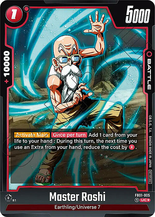 Master Roshi Card Front