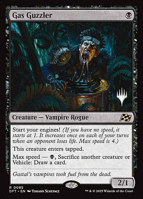 Gas Guzzler Card Front