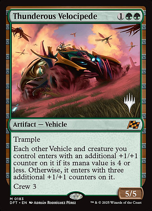 Thunderous Velocipede Card Front