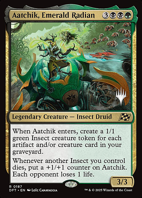 Aatchik, Emerald Radian Card Front