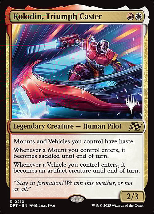 Kolodin, Triumph Caster Card Front