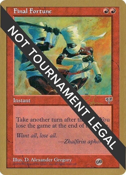 Final Fortune Card Front