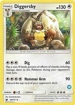 Diggersby [Dig | Hammer Arm] Card Front