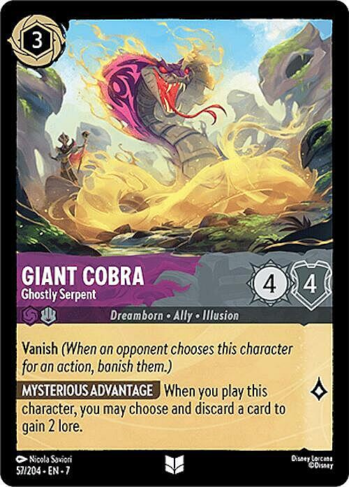 Giant Cobra - Ghostly Serpent Card Front