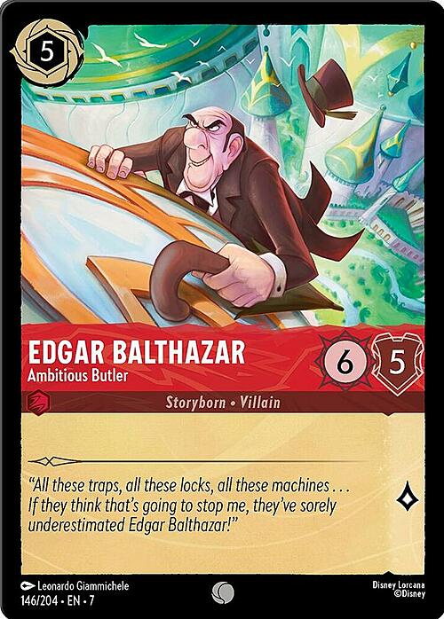 Edgar Balthazar - Ambitious Butler Card Front