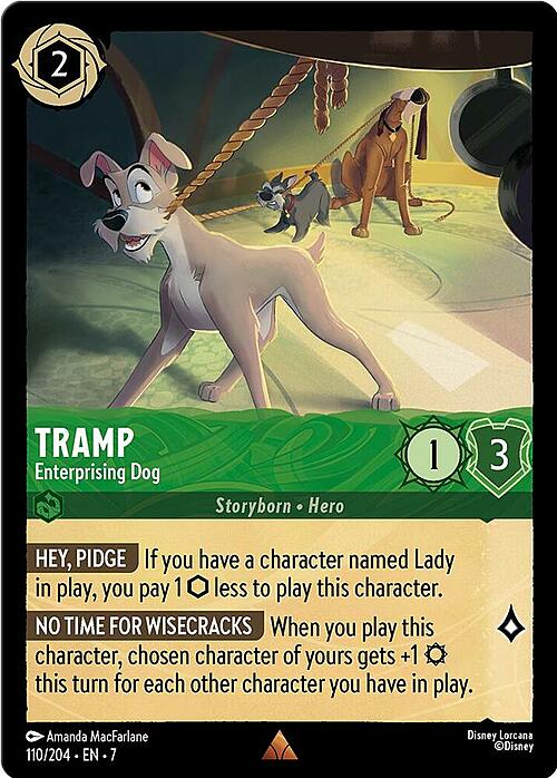 Tramp - Enterprising Dog Card Front