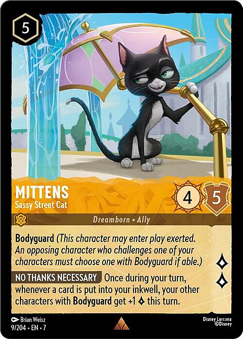 Mittens - Sassy Street Cat Card Front