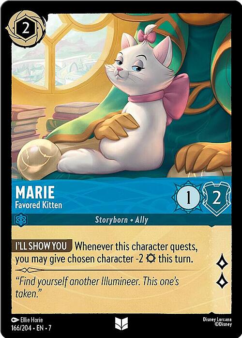 Marie - Favored Kitten Card Front