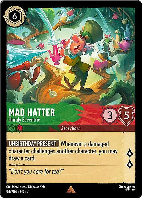 Mad Hatter - Unruly Eccentric Card Front