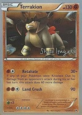 Terrakion Card Front