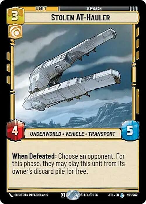 Stolen AT-Hauler Card Front