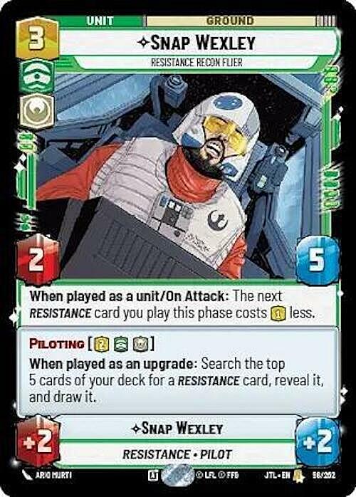 Snap Wexley - Resistance Recon Flier Card Front
