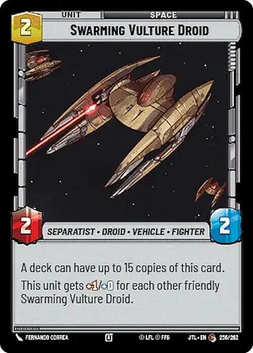 Swarming Vulture Droid Card Front