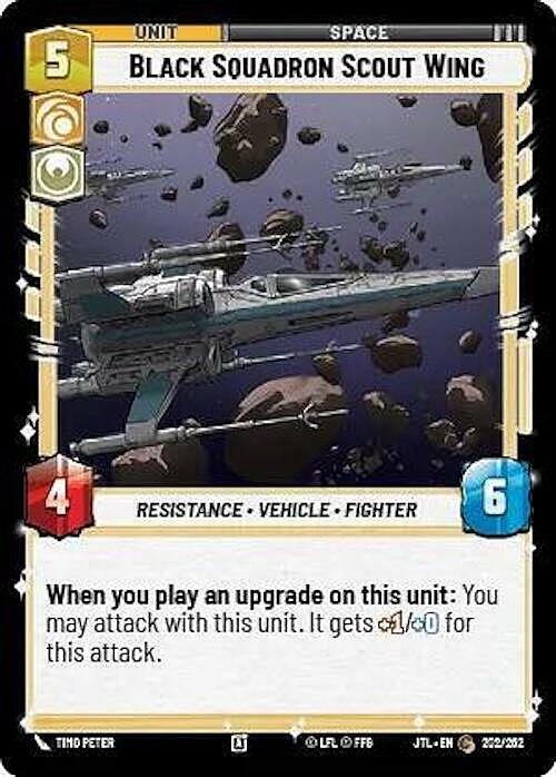 Black Squadron Scout Wing Card Front
