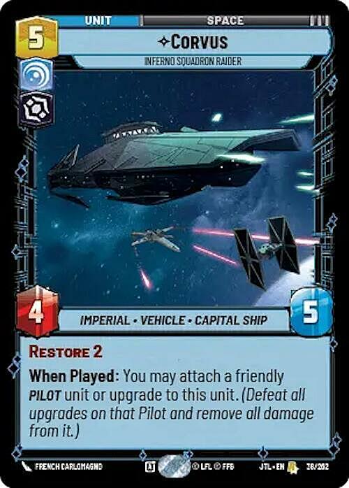 Corvus - Inferno Squadron Raider Card Front