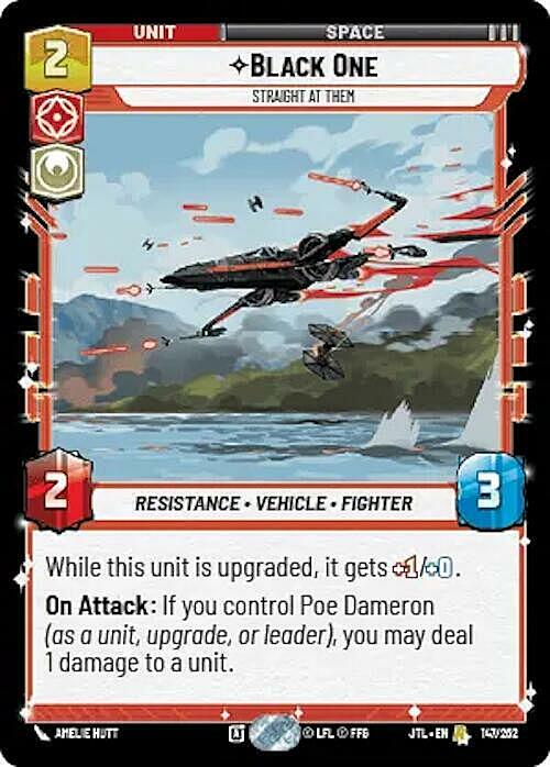 Black One - Straight At Them Card Front