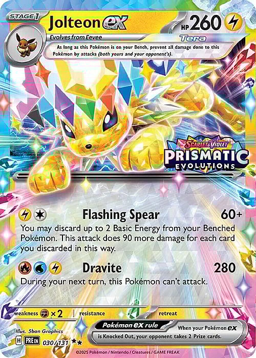 Jolteon ex Card Front