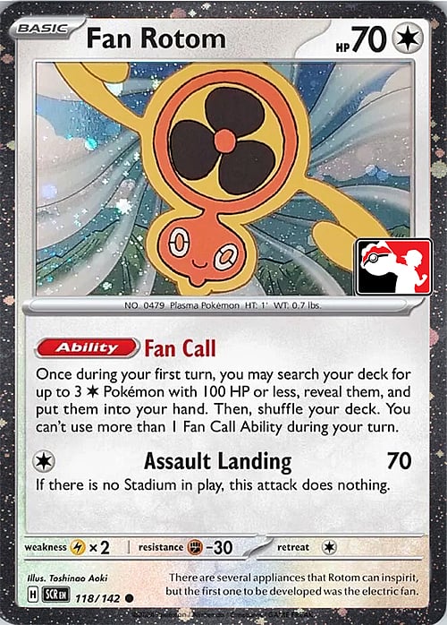 Fan Rotom Card Front