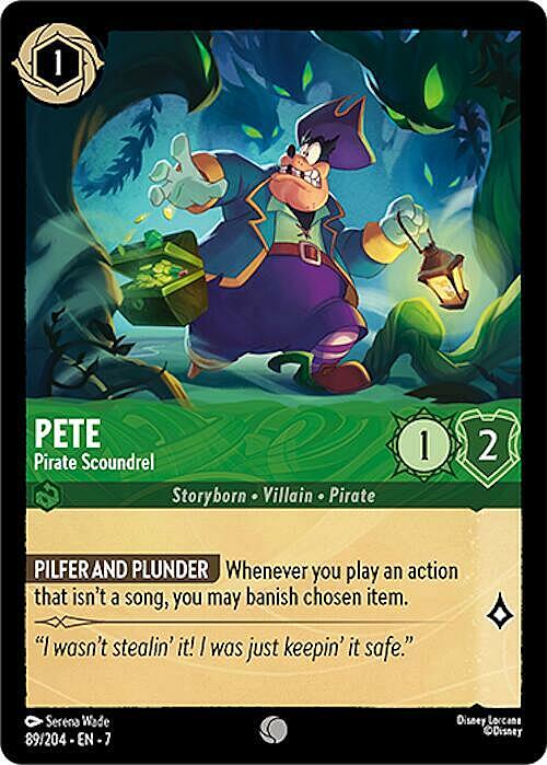 Pete - Pirate Scoundrel Card Front