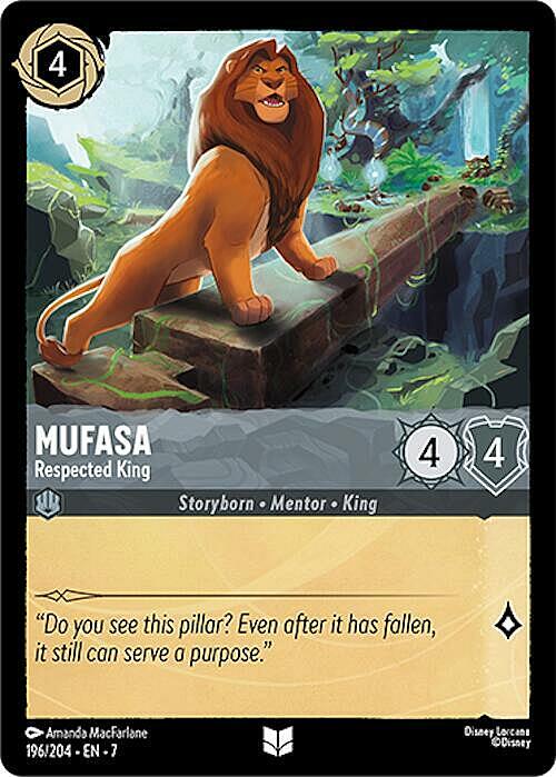 Mufasa - Respected King Card Front