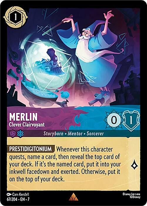Merlin - Clever Clairvoyant Card Front