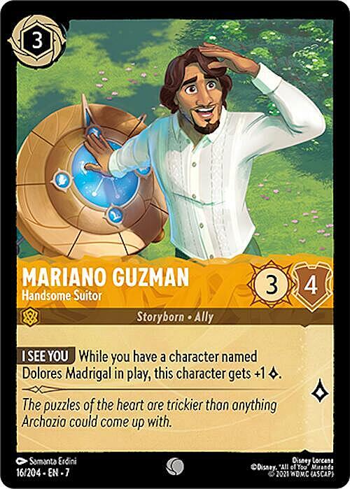 Mariano Guzman - Handsome Suitor Card Front