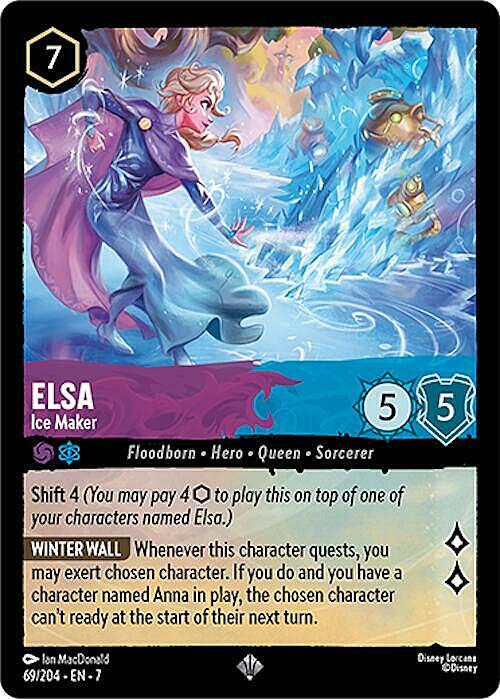 Elsa - Ice Maker Card Front