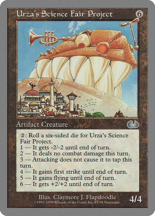 Urza's Science Fair Project Card Front