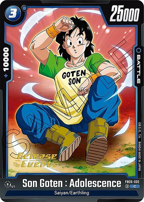 Son Goten : Adolescence Card Front
