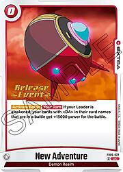 New Adventure · Pre-Release Stamped FB05-022