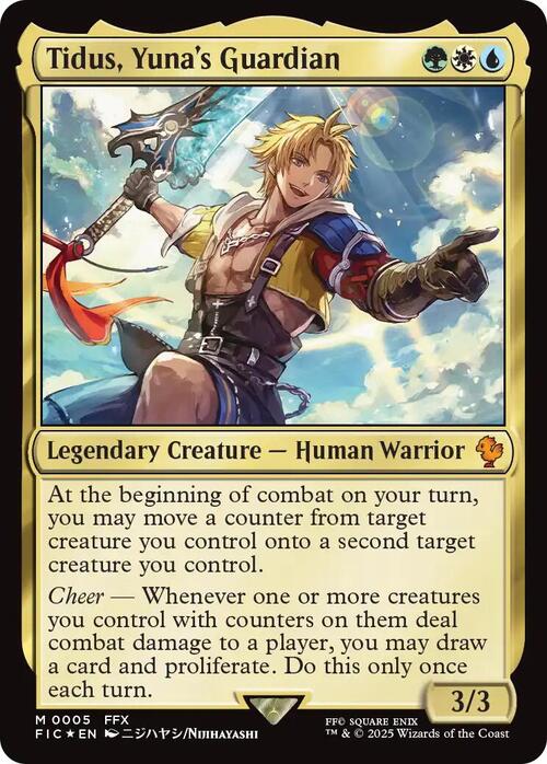Tidus, Yuna's Guardian Card Front