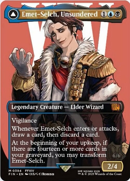 Emet-Selch, Unsundered // Hades, Sorcerer of Eld Card Front