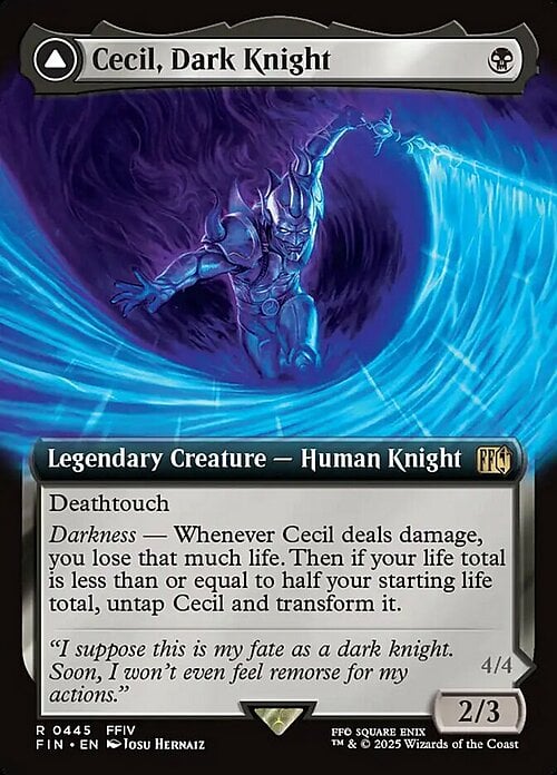 Cecil, Dark Knight // Cecil, Redeemed Paladin Card Front