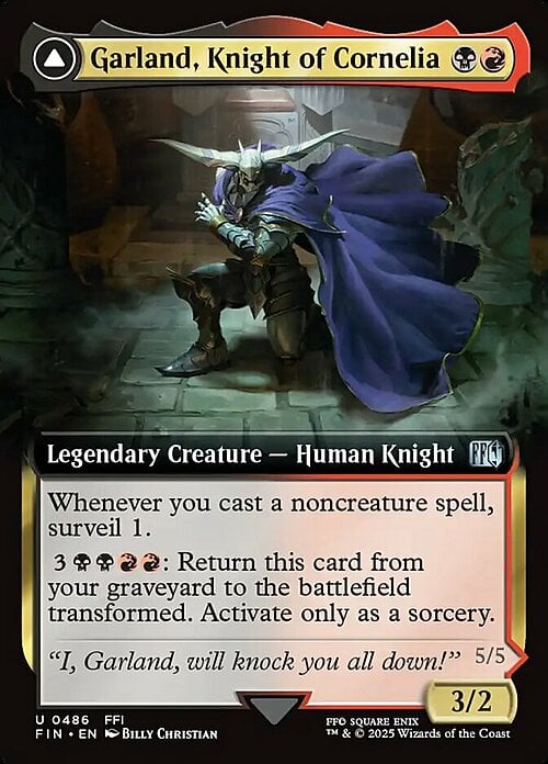 Garland, Knight of Cornelia // Chaos, the Endless Card Front