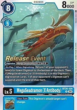 MegaSeadramon (X Antibody) Card Front
