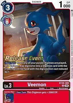 Veemon Card Front