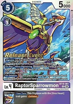 RaptorSparrowmon Card Front