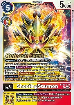 ShootingStarmon Card Front