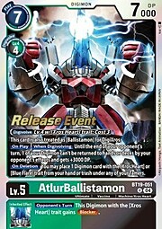 AtlurBallistamon · Pre-Release Stamped BT19-051